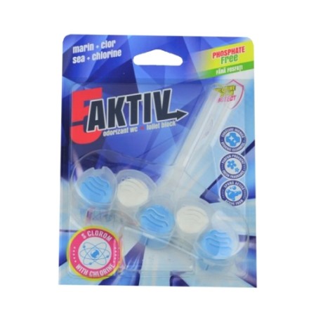 5-AKTIV ODORIZANT WC BLOCK 50G MARIN+CLOR (FARA FOSFATI)