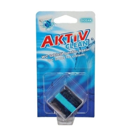 AKTIV CLEAN TABLETA PT REZERVORUL WC 50G OCEAN 