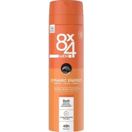 8X4 DEO 150ML MEN DYNAMIC ENERGY
