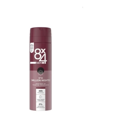 8X4 DEO 150ML MEN MILLION NIGHTS
