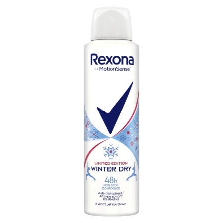 REXONA DEO 150ML WINTER DRY 48H